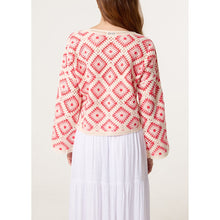 Load image into Gallery viewer, Coral Coast Crochet Knit Jumper (back)
