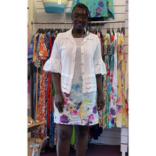 Load image into Gallery viewer, Cotton Broderie Hen Shirt - Relaxed Fit Blouse (over dress)
