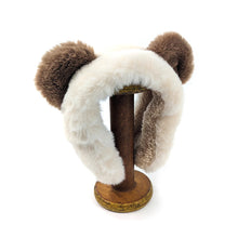 Load image into Gallery viewer, Cream Cosy Bear Faux Fur Earmuffs
