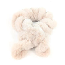 Load image into Gallery viewer, Cream Winter Luxe Faux Fur Twist Scarf (Studio)
