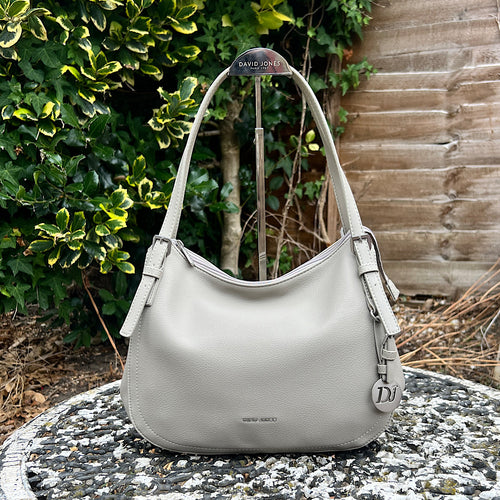 Abbey Stone Double Handle Hobo Style Shoulder Bag