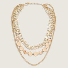 Load image into Gallery viewer, Gold Multi Chain Short Necklace
