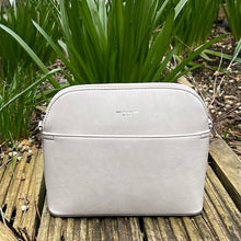 Load image into Gallery viewer, Grey &#39;Mianna&#39; Dome Crossbody Bag (front)
