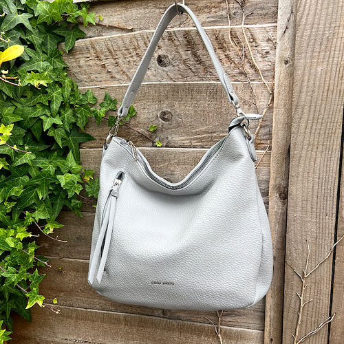 Glacier Large Soft Front Zip Pocket 'Sari' Shoulder Bag