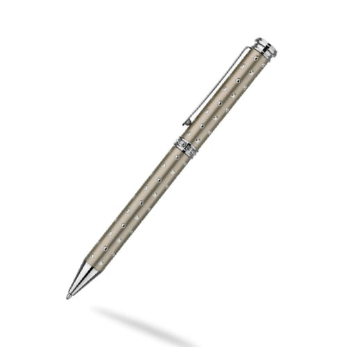 Gold Full Crystal Diamanté Ballpoint Pen