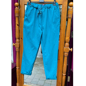 Teal 'Original' Cotton Magic Trousers