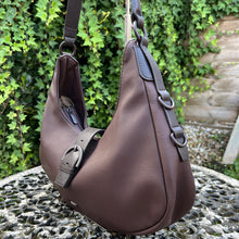 Load image into Gallery viewer, David Jones Buckle Detail Slouch Shoulder Bag (side)
