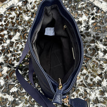 Load image into Gallery viewer, David Jones Double Zip Pocket Crossbody Bag (open)
