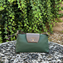 Load image into Gallery viewer, David Jones Slimline Crossbody &amp; Shoulder Bag (forest green)
