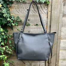 Load image into Gallery viewer, David Jones Soft Pebble Everyday Tote Bag (charcoal grey)
