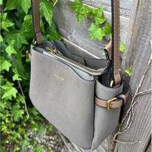 Load image into Gallery viewer, David Jones Triple Compartment Crossbody &amp; Shoulder Bag (side)
