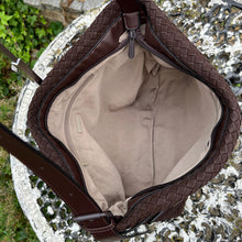 Load image into Gallery viewer, David Jones Woven Belt Detail Shoulder Bag (open)
