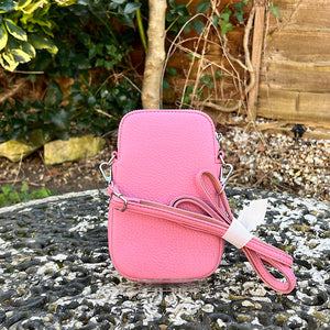 Blossom Single Zip Phone Bag By David Jones (back)