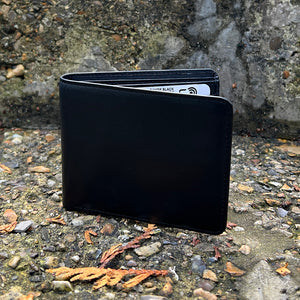 Gents Leather Wallet 6 Card Slots By Black (closed)