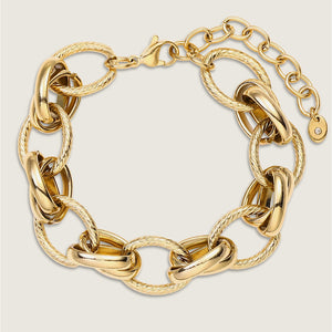 Gold Stylish Chain Stainless Steel Bracelet