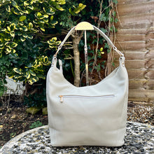 Load image into Gallery viewer, Fair Green Shoulder Bag with Twin Front Zip Pockets (back)
