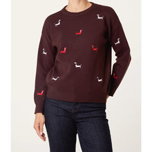 Load image into Gallery viewer, Embroidered Sausage Dog Knit Jumper
