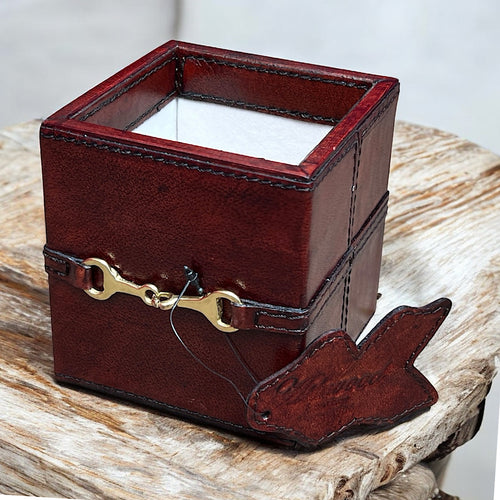Equestrian Luxe Leather Desk Caddy