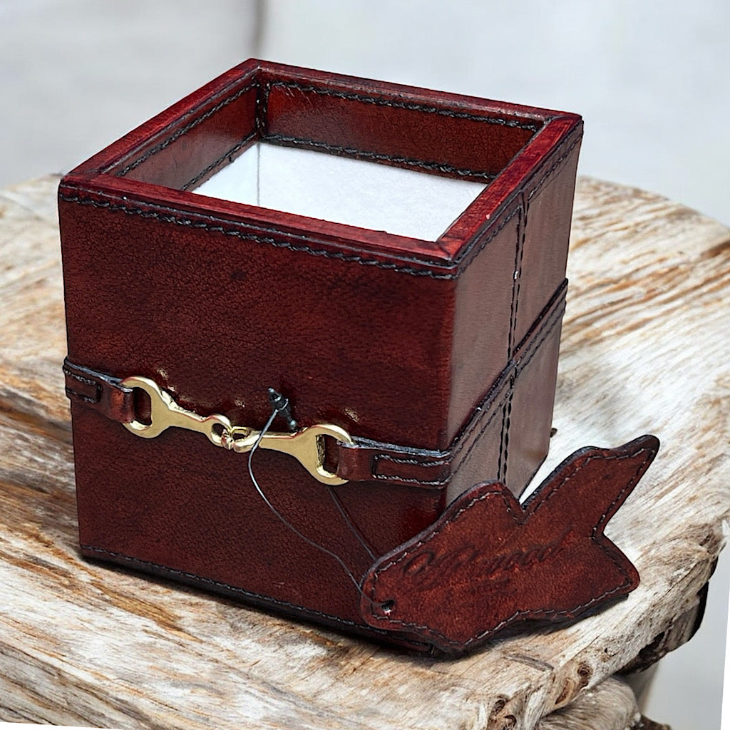 Equestrian Luxe Leather Desk Caddy