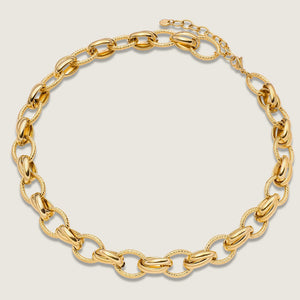 Gold Stylish Chain Stainless Steel Necklace