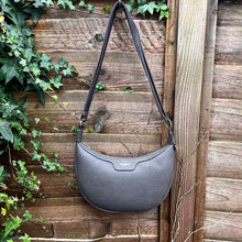 Load image into Gallery viewer, Grey Scoop with Fabric Adjustable Strap Crossbody Bag
