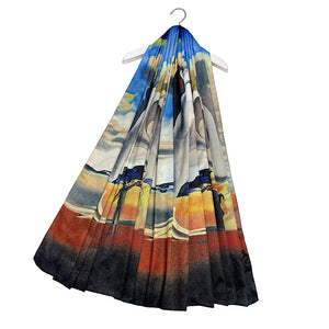 Dali Art Print Reversible Silk Scarf
