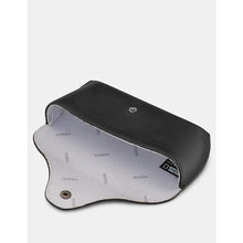 Load image into Gallery viewer, Black Leather Glasses Case by Yoshi (open)
