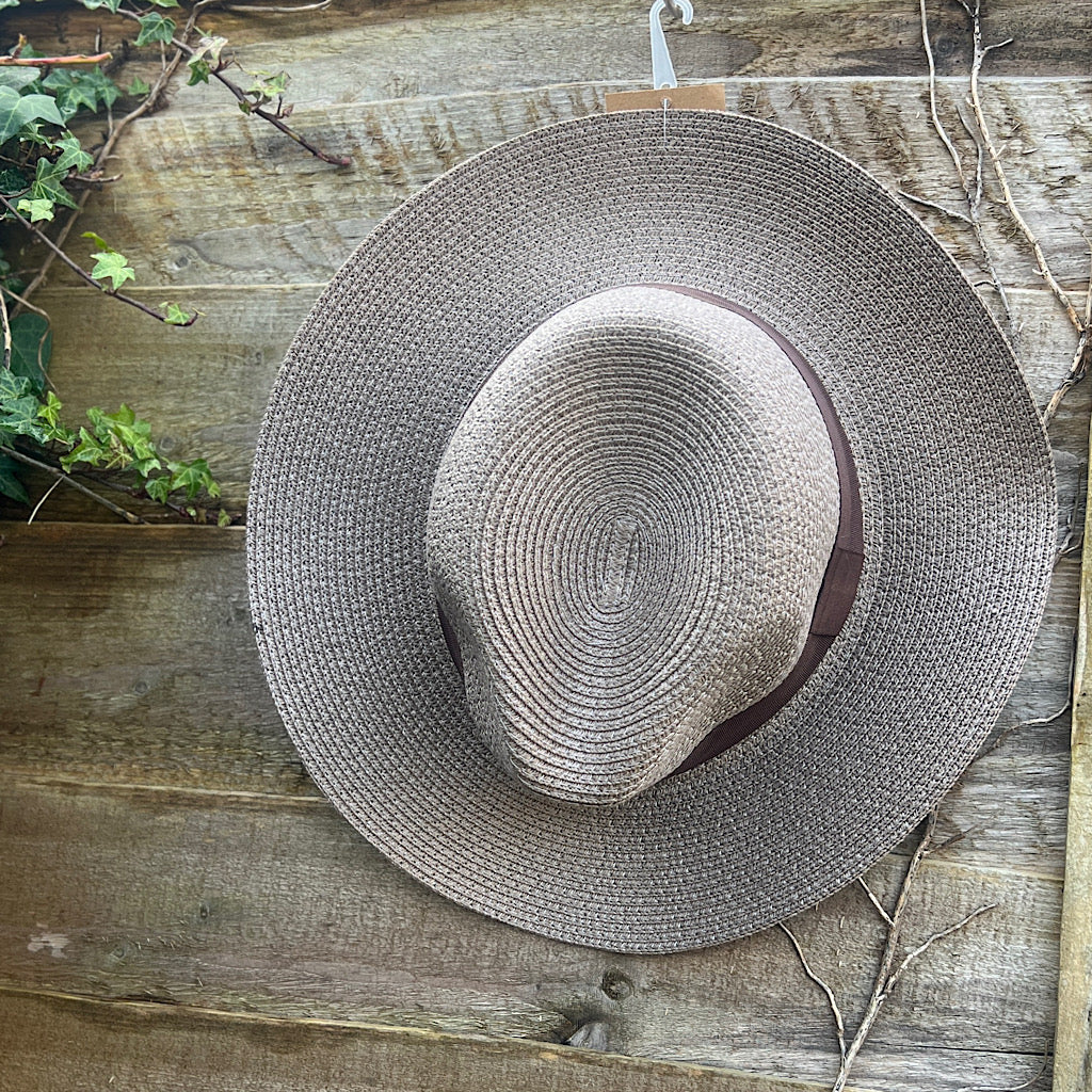 Latte Panama Foldable Hat