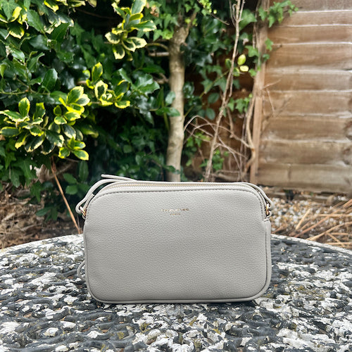 Small Abbey Stone Double Zip Crossbody Bag