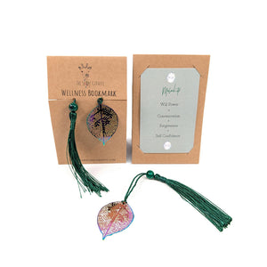 Malachite Leaf Wellness Bookmark