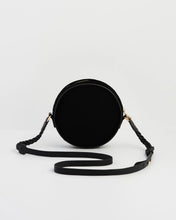 Load image into Gallery viewer, Fable Embroidered Woodland Stag Round Crossbody Bag – Black (back)
