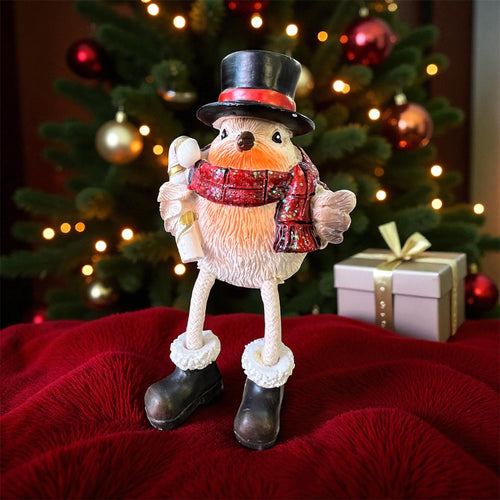 Festive Top Hat Robin