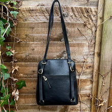 Load image into Gallery viewer, Francesca 2-in-1 Italian Leather Shoulder Bag &amp; Backpack (back)
