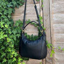 Load image into Gallery viewer, Gianni Conti Italian Leather Convertible Shoulder &amp; Crossbody Bag (back)
