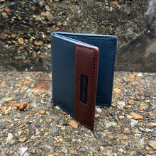 Load image into Gallery viewer, Gianni Conti Italian Leather Two-Tone Slim Bifold Wallet
