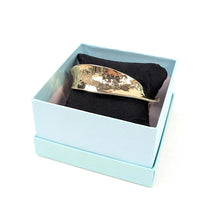 Load image into Gallery viewer, Gold Twisted Hammered Bangle (boxed)
