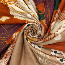 Load image into Gallery viewer, Golden Meadow Floral Scarf (Swirl)
