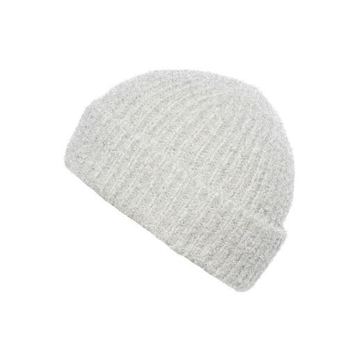 Grey & Silver Glitz Knitted Hat