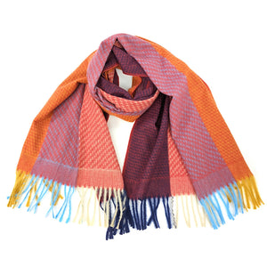 Super Soft & Vibrant Knit Scarf | Sunrise