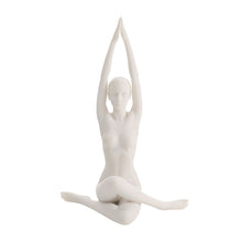 Load image into Gallery viewer, Sun Salutation Yoga Pose White Figurine (front)
