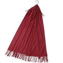 Load image into Gallery viewer, Super Soft Plain Pashmina Tassel Scarf | Berry
