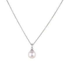 Load image into Gallery viewer, Single Mother of Pearl Short Necklace | Silver
