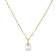 Load image into Gallery viewer, Single Mother of Pearl Short Necklace | Gold
