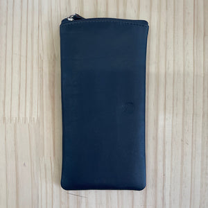 Navy Leather Glasses Case