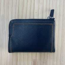 Load image into Gallery viewer, Navy &amp; Cream Leather Purse
