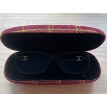 Load image into Gallery viewer, Tartan Covered Hard Shell Glasses Cases | Wine Red
