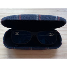 Load image into Gallery viewer, Tartan Covered Hard Shell Glasses Cases | Navy
