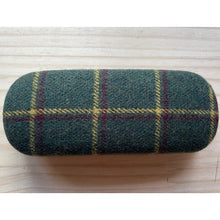 Load image into Gallery viewer, Tartan Covered Hard Shell Glasses Cases | Green
