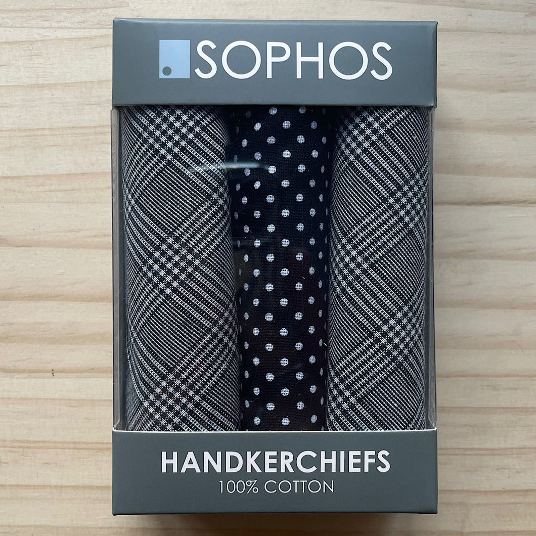 Black & White Men's Handkerchief