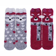 Load image into Gallery viewer, Marshmallow Bed Socks | Sloth &amp; Red Panda
